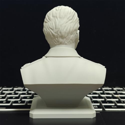 Estatua de mármol de busto de Stalin 11 cm miniatura 3