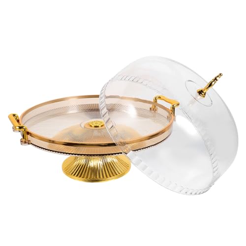 Luxury Cake Display Stand Gold Cover High-Base Dessert Tray for Parties Cupcake Rack Wedding Cake Stand Dessert Display Rack for Occasions - Image 5