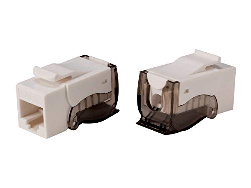 Monoprice Cat6 RJ45 Toolless Push Lever 90-Degree Keystone