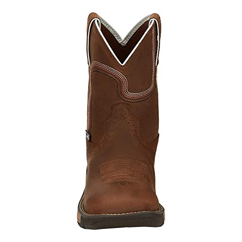 Justin Womens Rush Square Toe Boots 9 B Brown2