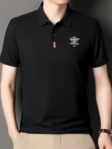 Image of GLASGO Men's Premium T-Shirt | Stylish Polo Tee for Men | Casual & Comfortable Fit 75% Cotton, 25% Blend Regular Fit | Trendy Men's TEE-Shirt | Polo