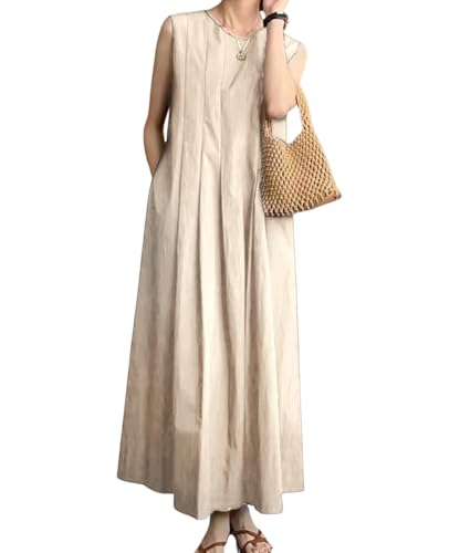 [H.U.A] レディース ワンピース マキシワンピース ロングワンピース マキシワンピ 大きいサイズ ユッタリ ロング丈ワンピース マキシ丈 ロング 春 夏 BWのサムネイル