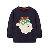 [HongzyFirm] クリスマス セーター キッズ ベビー服 ノルディック柄 プルオーバー 面白い 可愛い 女の子 男の子 韓国 子供服 インナー 男女兼用 トップス ニット 防寒 長袖 春秋冬 ニットセーター 子供 丸首 厚手 暖かい 新年 プレゼント