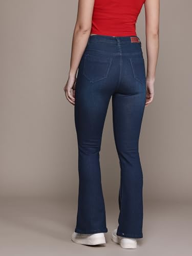 Image of Nifty Women's Denim Stretchable High Waist Bootcut Jeans
