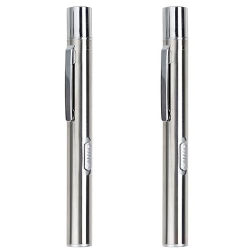 Linterna médica LED dual recargable USB con clip y dos tonos de luz Toyvian