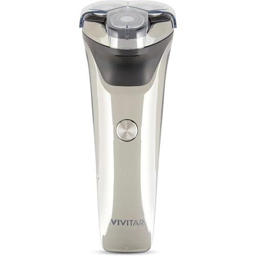 Rasoir rotatif pour homme VIVITAR à 3 têtes flottantes avec tondeuse
