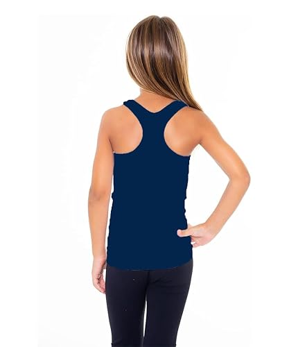 Image of Malibu Sugar Girls Tank Tops Size 7-10 - Racerback Tank Top Dance Cheer Gymnastics Shirts for Sports Undershirts Layering