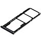 MMOBIEL Dual SIM Kartenhalter Kompatibel mit Samsung Galaxy A50 2019 - SIM Card Tray Schlitten - Inkl. SIM Pin - Schwarz