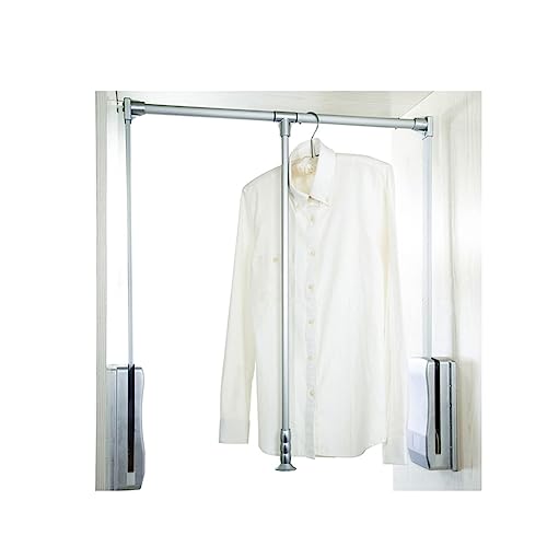 Armoire en acier tube rail-lift télescopique et barre extensible de penderie