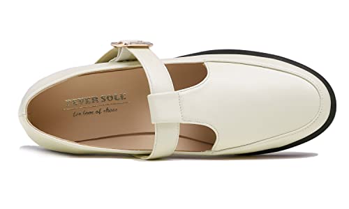 Image of FEVERSOLE Women's Fashion Dress Comfort Low Heel Office Penny Loafer Flats