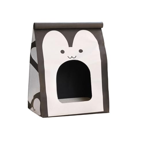 MKIFJGH猫 爪研ぎ 、爪研ぎポール、極太 縦型 、爪とぎポール 、大型猫 、麻紐 キャットタワー、 低め 猫タワー ねこのおもちゃ 、省スペース 、運動不足解消 、猫の遊び場 (ブラック)