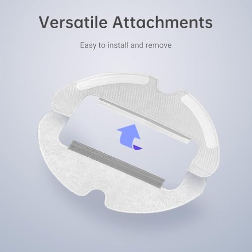 Image of AutoStory 2pcs Washable Reusable Replacement Mop Pads for Xiaomi Mi Robot Vacuum Cleaner, Compatible for Mi X10 Robot Vacuum Cleaner