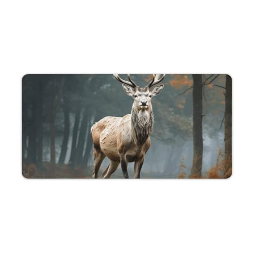 Tapis de souris imperméable et antidérapant motif cerf pour bureau