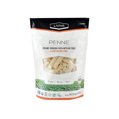 Liviva Organic Penne Shirataki Pasta With Oat Fiber 14.11 Ounce (Pack of 2) image 4