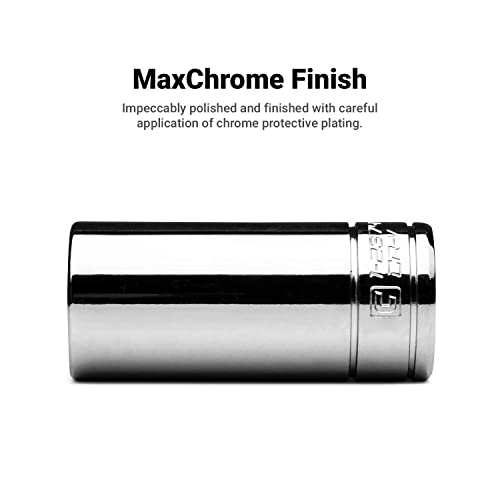 Image of Capri Tools 3 /8 in. Drive Deep Chrome Socket Set, 6-Point, 8 to 22 mm, 15-Piece