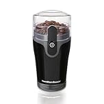 Hamilton Beach Fresh Grind Electric Coffee Grinder for Beans, Spices and More, Stainless Steel Blades, Easy Clean Removable Chamber, Makes up to 12 Cups, Black