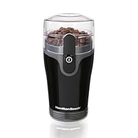 Hamilton Beach Fresh Grind Electric Coffee Grinder for Beans, Spices and More, Stainless Steel Blades, Easy Clean Removable Chamber, Makes up to 12 Cups, Black