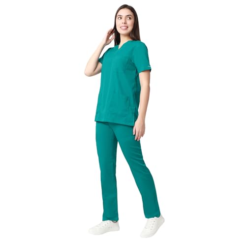 Image of Associated Uniforms /Uwears AQUA Women's Scrub Suit with 2 Way Stretch & Water /Fluid Repellent