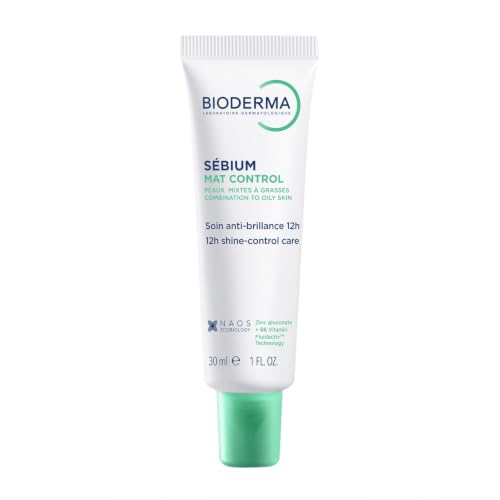 Bioderma Sébium Mat Control Cream, Mattifying and Moisturizing Daily Cream for Combination to Oily...
