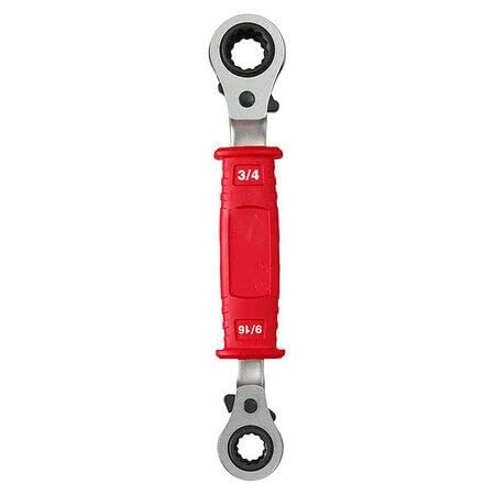 48-22-9212 For Milwaukee Tool Lineman’S 4In1 Insulated Ratcheting Box Wrench