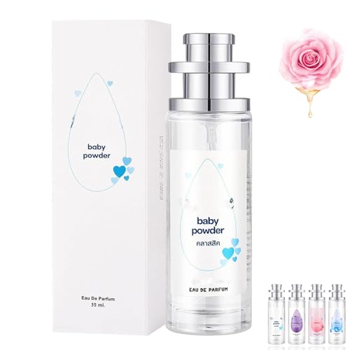 Tdips Elyven Baby Powder Perfume, Elyven Perfumes Powder, Fresh and Light Fragrance, For Women, 35ml (Powder Classic)