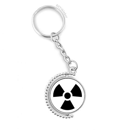 Llavero de radiación con anillo Pilgrim plano y diseño giratorio resistente