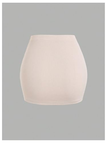 Floerns Women's Drawstring Slit Side Ruched Skirt Asymmetrical Waist Pencil Mini Skirts2