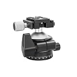 Hosioe Kompaktowa, Niskoprofilowa Głowica Kulowa Statywu DSLR Camera 46mm Panorama Ballhead Podstawa Obrotowa 360° Stop Aluminium 362g