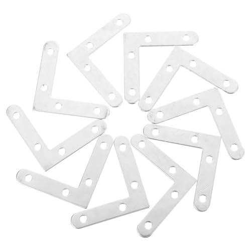 Soportes de esquina para mosquitera de 90 grados, pack de 10 escuadras de hierro resistentes