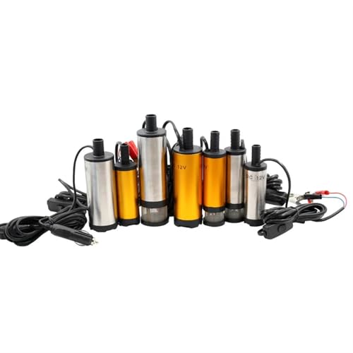 Bomba Sumergible Eléctrica DC para Bombeo de Diesel, Agua y Combustible, Bomba de Succión de Aceite, 12/32 l/min, 38/51MM, 12/24 V miniatura 1