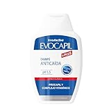 Evocapil Plus Champú anticaída con Procapil, keratina y aceites esenciales de romero y menta 300 ml - PH 5.5 neutro. Ayuda a reducir la caída del cabello y a aumentar la densidad capilar.