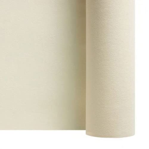 SANYGIENE Nappe Ivoire Intissée | Aspect Tissu Non Tissé | Gamme Élégance et Prestige | en Rouleau - Largeur 1,20 m - Longueur 25 m | Décoration de Table...