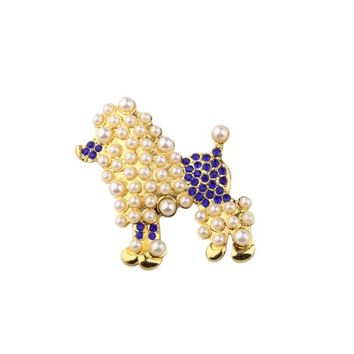 Image of CENWA Sorority Gifts Pretty Poodle Rhinestone Brooch Pin /Necklace Greek Sorority Jewelry for Women