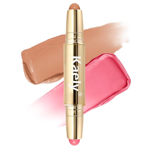 Kaely Contour Blush Multiuse Stick Makeup Cream Bronzer Contouring Sticks Palette Face Make Up Kit Ultra-Creamy Radiant Finish Formula Vegan & Cruelty-free 01 Sunshine Rose