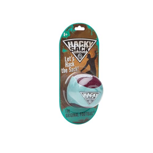 Image of The Original Hacky Sack Footbag Core 70s, 80's Toys - Material Bag - Hacky Ball, Foot Bag Kick Sack, Indoor and Outdoor Toys for Kids and Adults - Hacking a Sack, Kids Toys, Ages 8+
