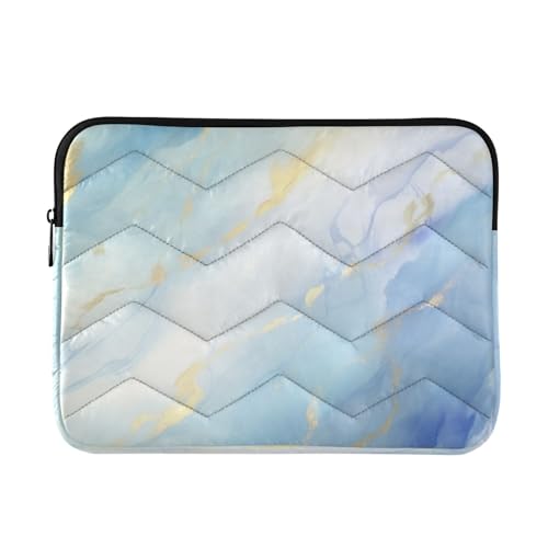 Funda para portátil azul marmolada 13-14 pulgadas miniatura 1