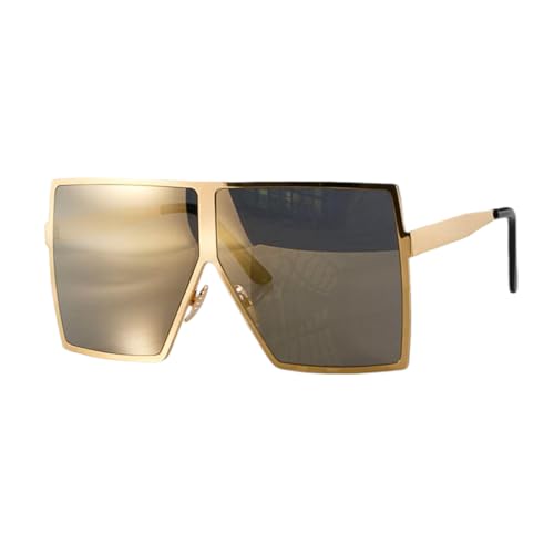 Lunettes de soleil femmes UV400 avec monture métal légère contre l'éblouissement