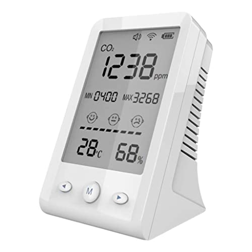 Moniteur de CO2 numérique avec capteur de température et humidité pour air intérieur