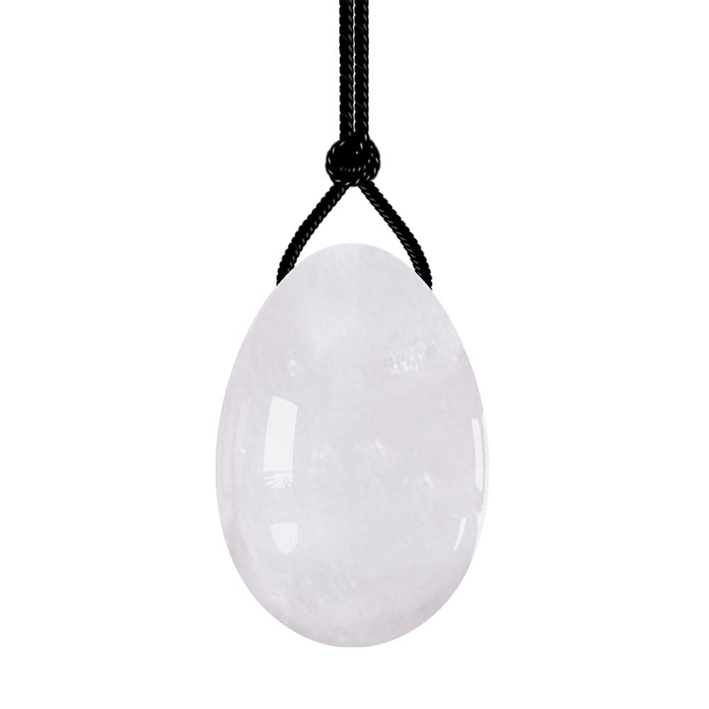 Yoni Egg all ingrosso forato e non forato strumento per esercizi di Kegel giada bianca pietra curativa igiene femminile cura massaggio uova-Drilled-Medium