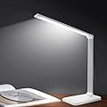 LED Desk Lamp with USB Port, Desk Light with 10 Brightness 5 Color Temperature, Soft Table Lamp for Reading, Office and Home, Touch Control, 30/60 Timer Off, No Glaring