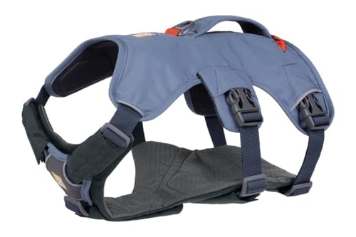 RUFFWEAR Bürstenschutz Hund Brustschutz & Hebeunterstützung für Hunde, Hunde-Brustgeschirr hinzufügen On, Hunde-Rucksack-Tragetasche Stabilisator für kleine Hunde, Basalt Grey, Large/X-Large