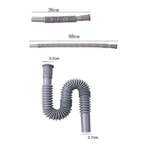 OLIREXD-Universal-Wash-Basin-Sink-Drain-Pipe-1-14-Inch-Install-Diameter-Plastic-Flexible-and-Expandable-Drain-Pipe-for-Kitchen-Bathroom-Sink-Gray