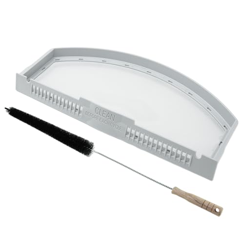 GE Dryer Lint Trap Replacement Dryer Lint Filter Screen 2 Pieces Dryer Vent Cleaner Kit with Cleaner Brush Stainlesssteel General Electric Appliances Replaces WE03X23881 GTX22EASK0WW GTD33EASK0WW