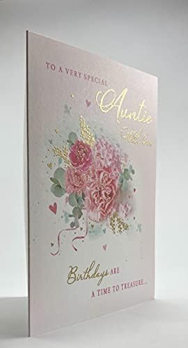 to a Very Special Auntie Birthday Card - Size 6" X 8"