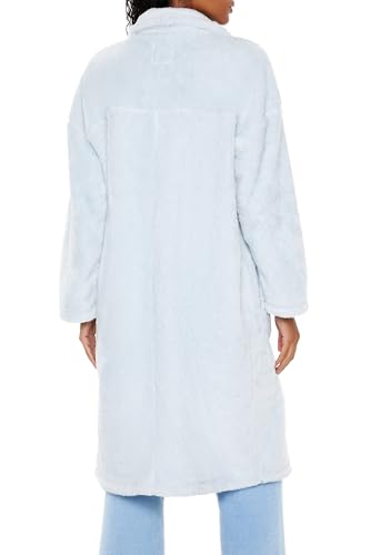 Forever 21 Women's Faux Shearling Teddy Duster Coat4