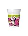 Procos 93559 - Party-Becher Minnie Happy Helpers, 8 Stück, Füllmenge 200 ml, aus Plastik, Party-Geschirr, Geburtstag, Mottoparty