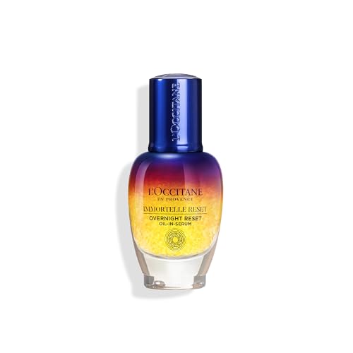 L'OCCITANE - Immortelle Reset Serum - 30 ml - Anti-ageing, hydrating and soothing - Made in France, Red, 30 ml (Pack of 1)