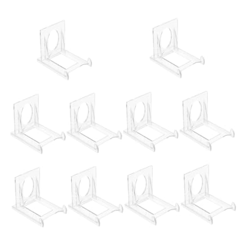 SOLUSTRE Adjustable Acrylic Stands 10pcs Small Picture Stand for Home Retail Display Rack Sturdy Portable Organizer