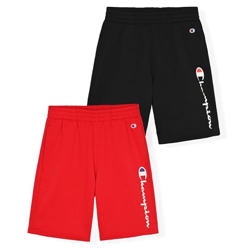 Champion Boys Shorts 2 Pack Athletic Fleece Short for Boys