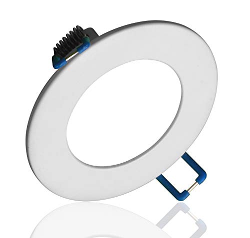 Image of NICOR Lighting 3 inch Round White Flat Panel LED Downlight in 5000K (DLE321205KRDWH)